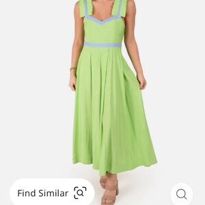 Emily McCarthy  Empire Maxi Garden Green Size L NWT ($358 Retail)
